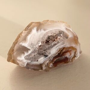Agate Geode druzy crystal stone decor Accent